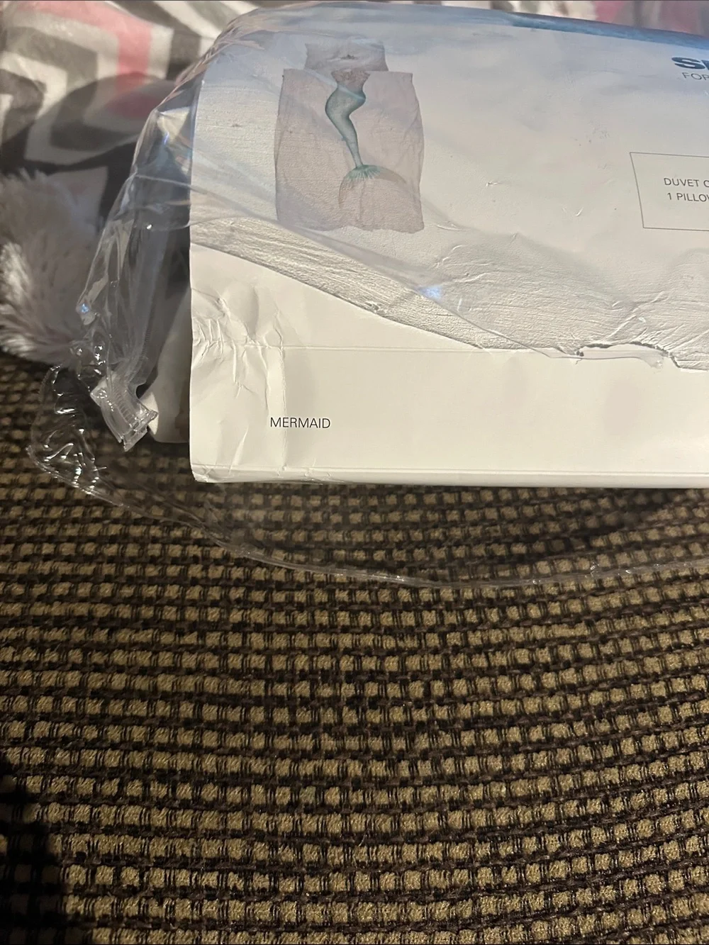 NEW SNURK Mermaid Twin Size Duvet Cover With Pillowcase Set Organic Cotton